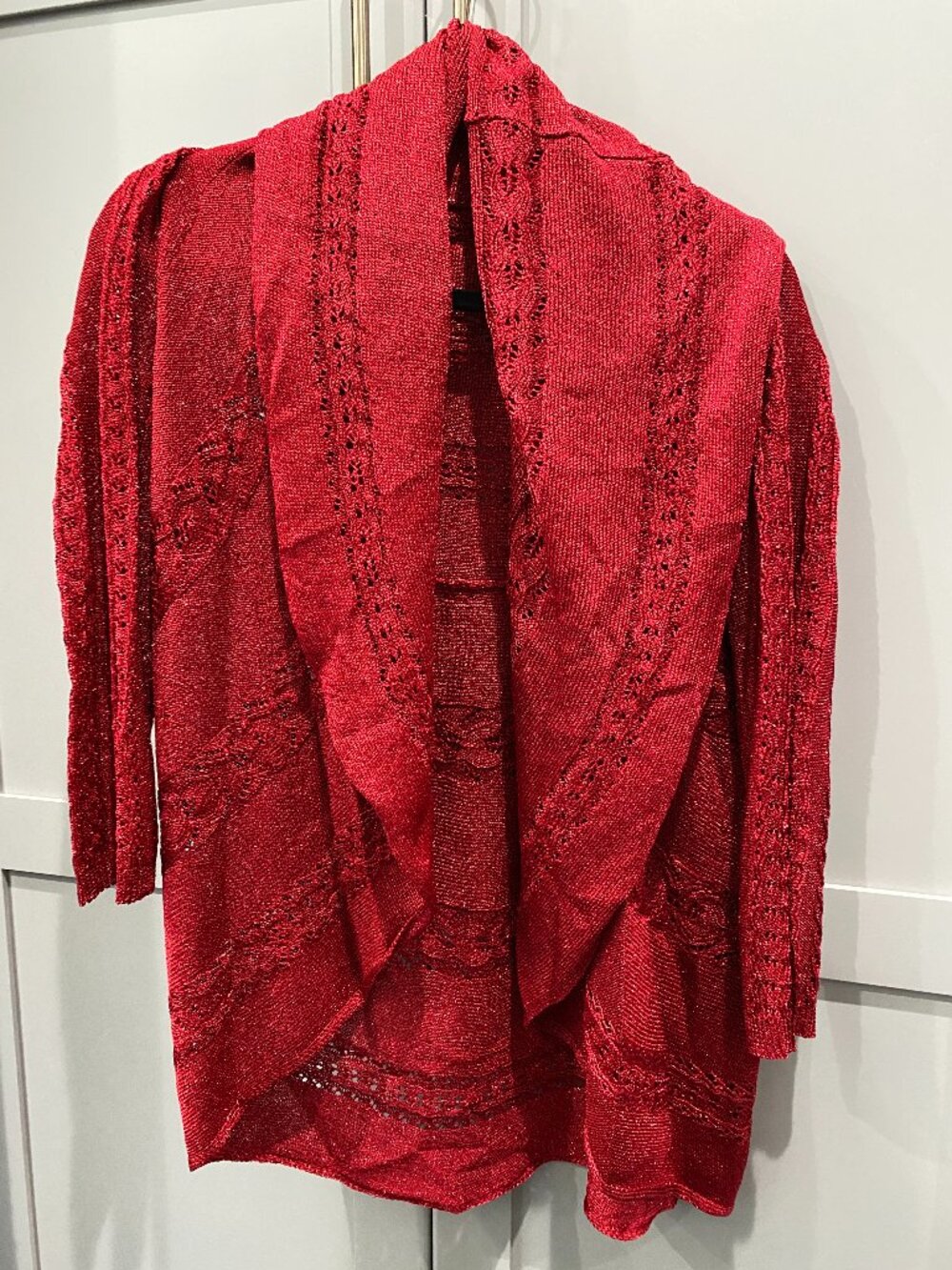 Alfani 3/4 sleeve shimmer sweater Medium